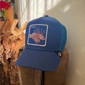 Goorin Bros “Poison” Tigerfish Blue Trucker Hat
